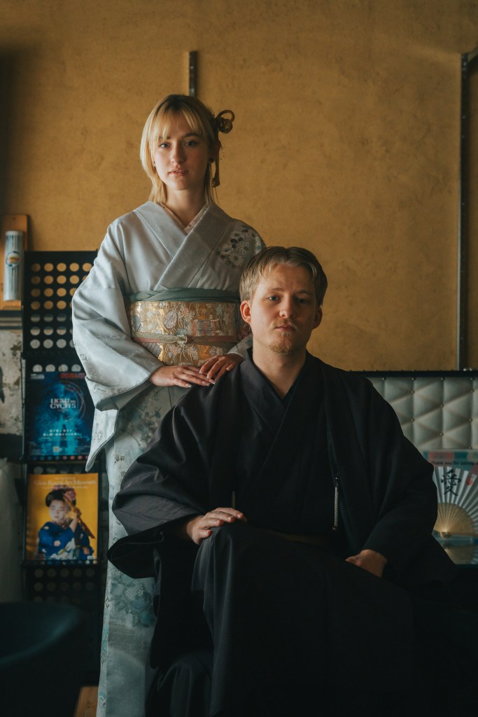 couple in kimono